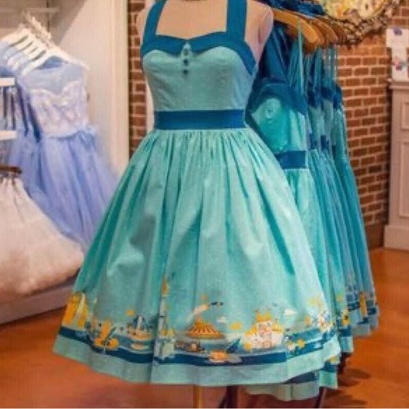 Disney Dress Shop Magic Kingdom Retro Halter Dress Size S - Picture 1 of 14
